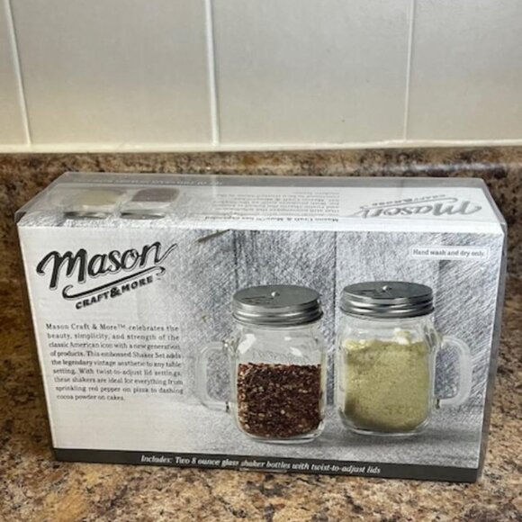 Mason Spice Jars (used, 1 set unused) - Picture 3 of 6